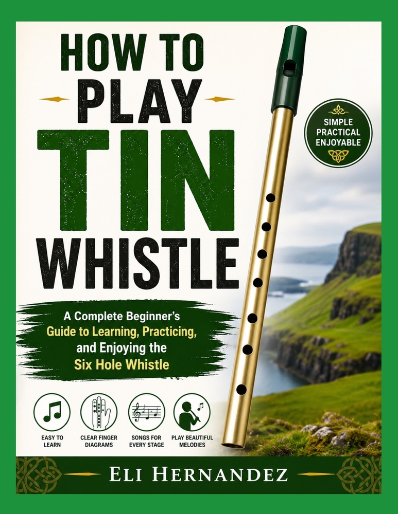 How to Play Tin Whistle: A Complete Beginner's Guide to Learning, Practicing, and Enjoying the Six Hole Whistle cover