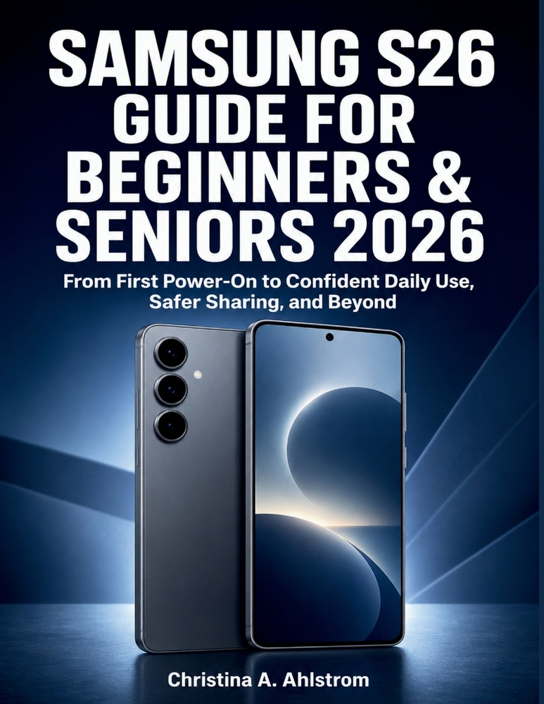 Samsung S26 Guide for Beginners & Seniors 2026: From First Power-On to Confident Daily Use, Safer Sharing, and Beyond cover