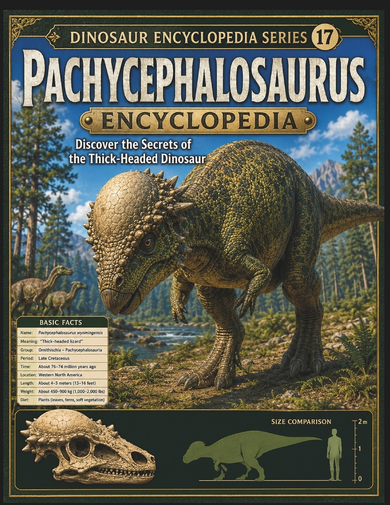 Dinosaur Encyclopedia Series Vol.17 Pachycephalosaurus Encyclopedia: Discover the Secrets of the Amazing Dome-Headed Dinosaur cover