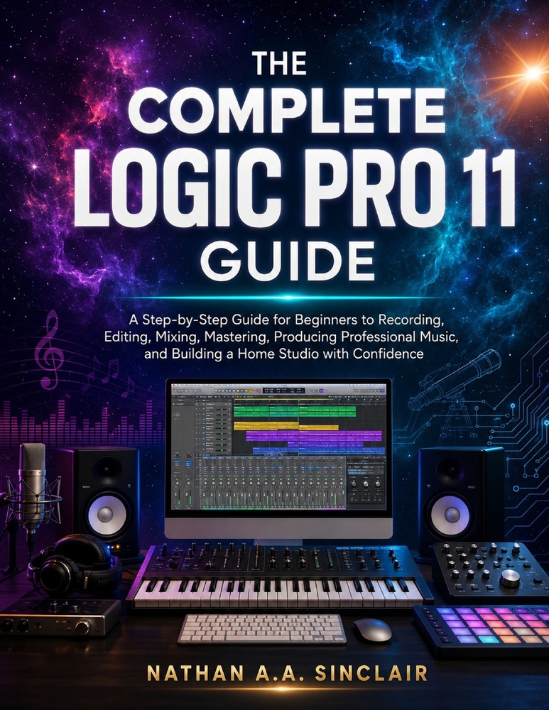 The Complete Logic Pro 11 Guide: A Step-by-Step Guide for Beginners to Recording, Editing, Mixing, Mastering, Producing Professional Music, and Buildi cover