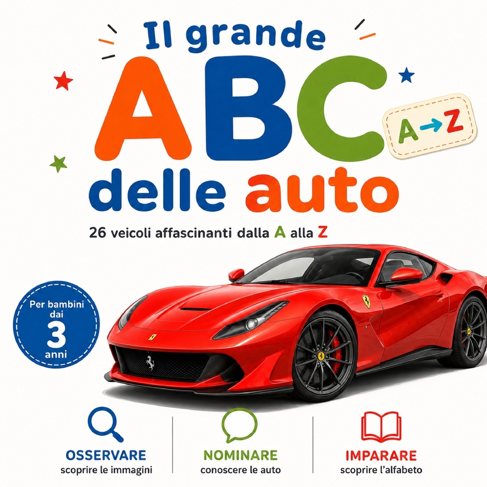 Il grande ABC delle auto: 26 veicoli affascinanti dalla A alla Z cover