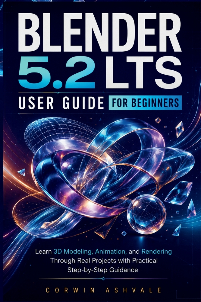 Blender 5.2 LTS User Guide for Beginners: Learn 3D Modeling, Animation, and Rendering Through Real Projects with Practical Step-by-Step Guidance cover