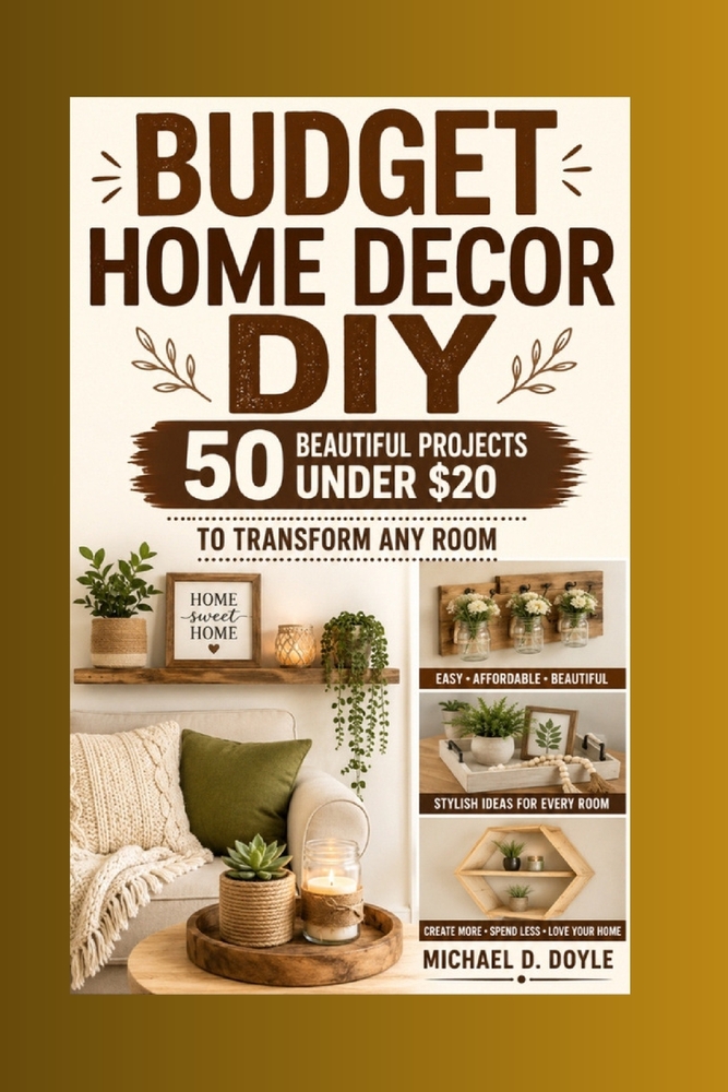 Budget Home Decor DIY: 50 beautiful projects under $20 to transform any room cover