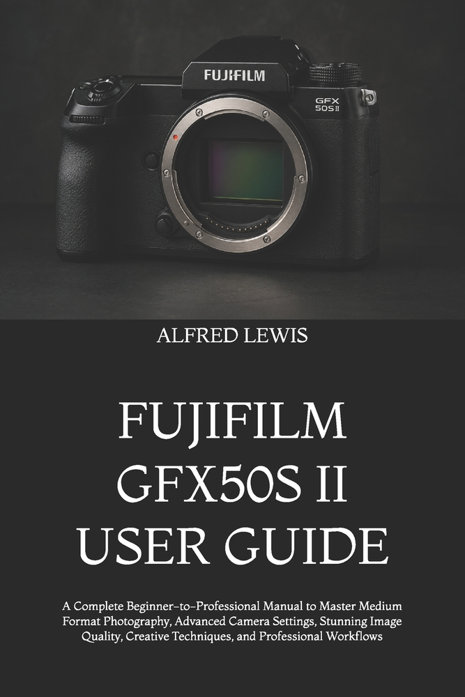 Fujifilm Gfx50s II User Guide: A Complete Beginner-to-Professional Manual to Master Medium Format Photography, Advanced Camera Settings, Stunning Imag cover