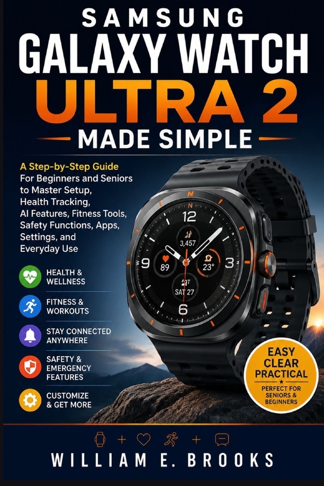 samsung galaxy watch ultra 2 made simple: A Step-by-Step Guide for Beginners and Seniors to Master Setup, Health Tracking, AI Features, Fitness Tools, cover