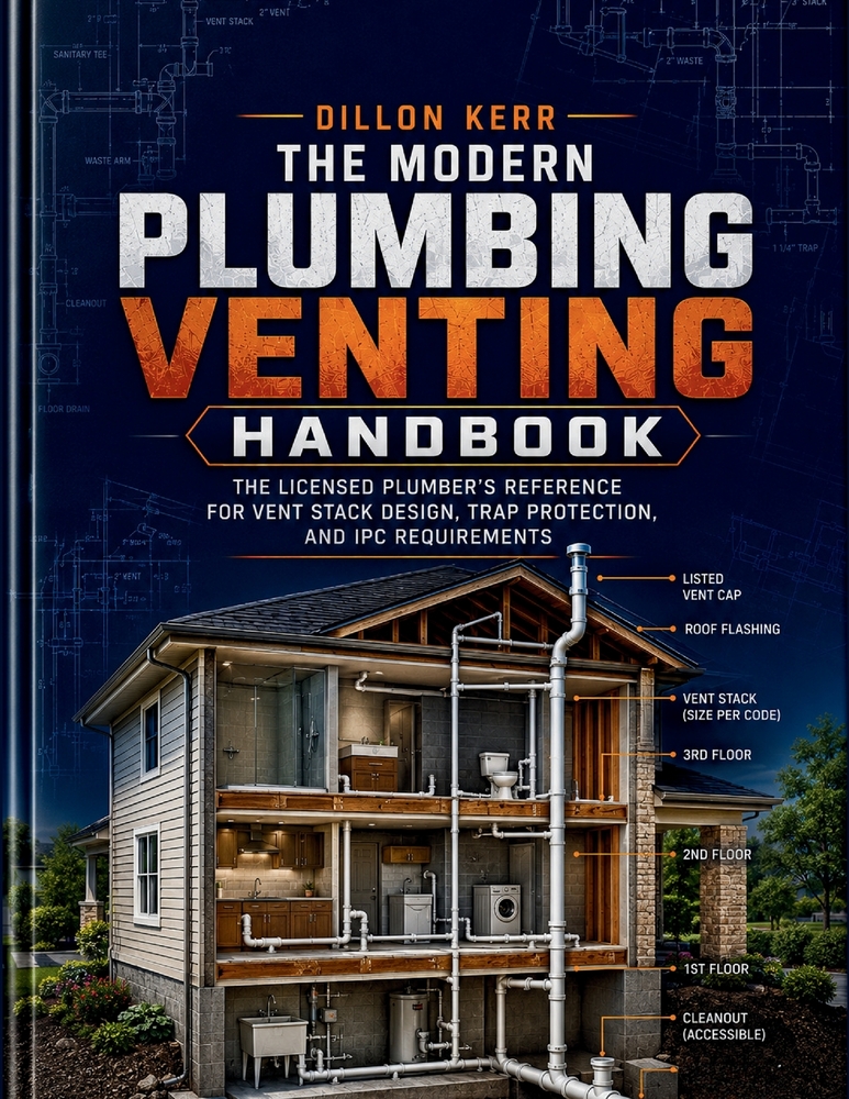 The Modern Plumbing Venting Handbook: The Licensed Plumber's Reference for Vent Stack Design, Trap Protection, and IPC Requirements cover