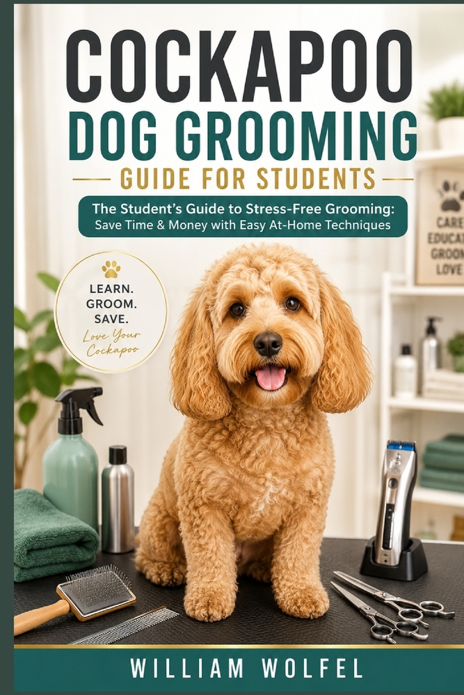Cockapoo Dog Grooming Guide for Students: The Student's Guide to Stress-Free Grooming: Save Time & Money with Easy At-Home Techniques cover