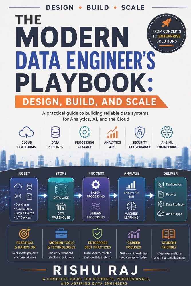 The Modern Data Engineer's Playbook: Design, Build, and Scale Reliable Data Systems for Analytics, AI, and the Cloud cover