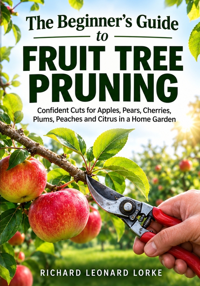 The Beginner's Guide to Fruit Tree Pruning: Confident Cuts for Apples, Pears, Cherries, Plums, Peaches and Citrus in a Home Garden cover