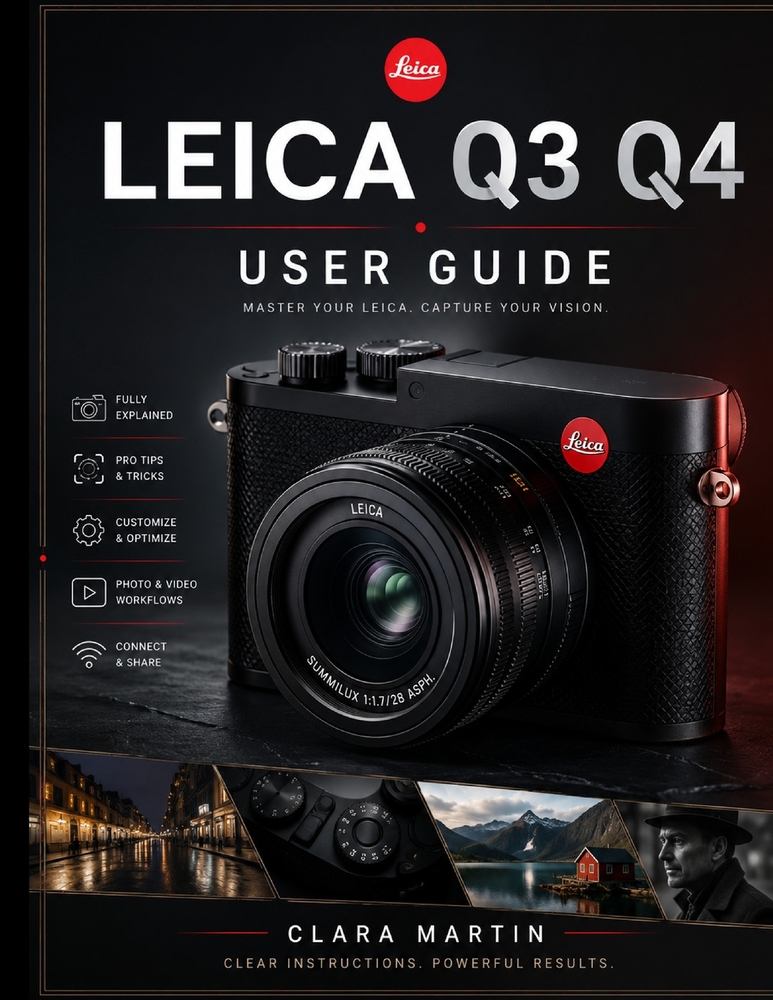 Leica Q3 Q4 User Guide: Mastering the Leica Q3 and Q4: A Complete Guide to Features, Settings, and Creative Techniques cover