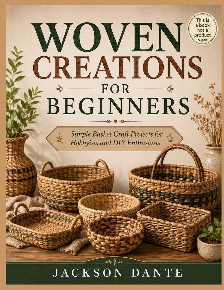 Woven Creations for Beginners: Simple Basket Craft Projects for Hobbyists and DIY Enthusiasts cover