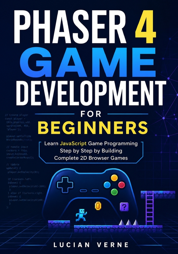 Phaser 4 Game Development for Beginners: Learn JavaScript Game Programming Step by Step by Building Complete 2D Browser Games cover
