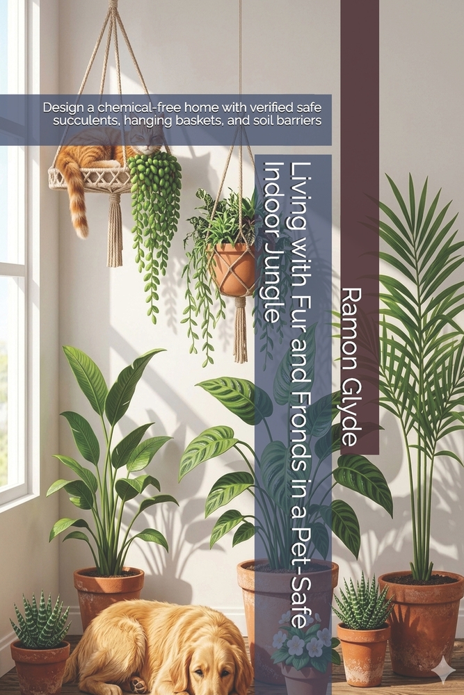 Living with Fur and Fronds in a Pet-Safe Indoor Jungle: Design a chemical-free home with verified safe succulents, hanging baskets, and soil barriers cover