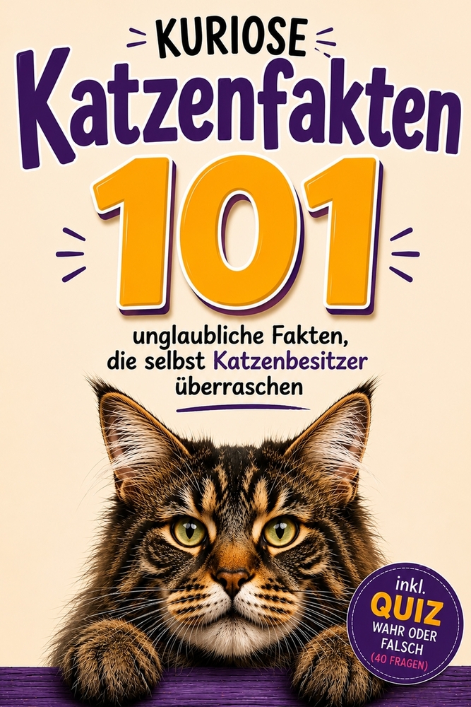 Kuriose Katzenfakten: 101 unglaubliche Fakten, die selbst Katzenbesitzer überraschen cover
