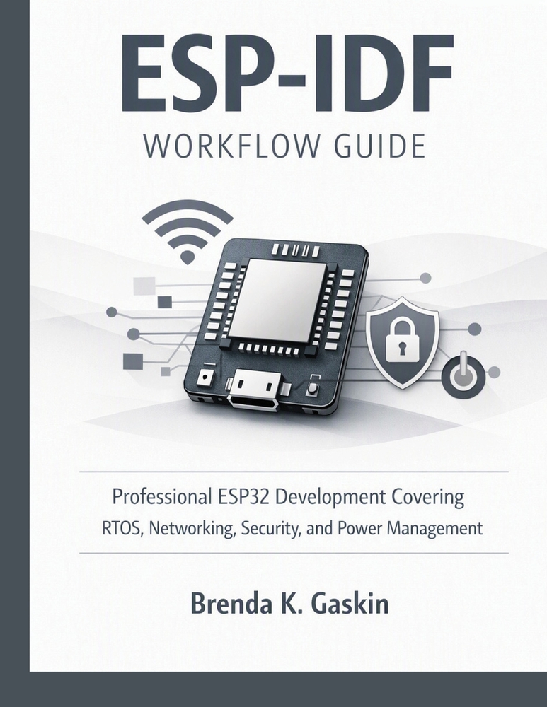 ESP-IDF Workflow Guide: Professional ESP32 Development Covering RTOS, Networking, Security, and Power Management cover