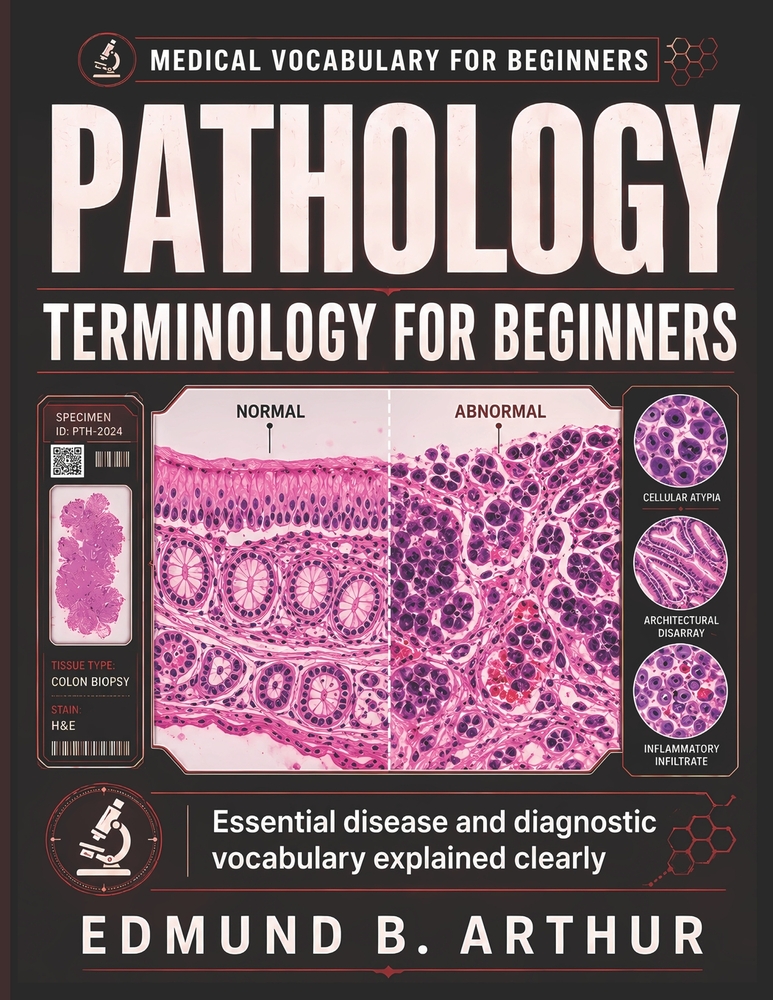 Pathology Terminology for Beginners: Essential Disease and Diagnostic Vocabulary Explained Clearly cover