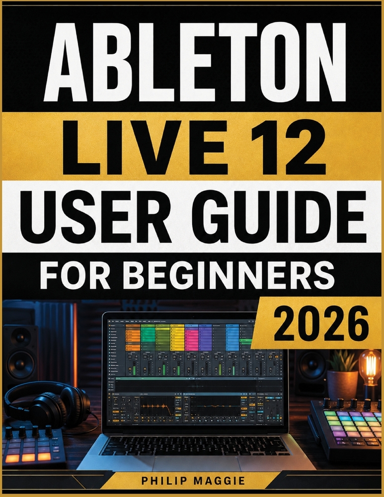 Ableton live 12 user guide for beginners 2026: Master Music Production and Creative Workflows, MIDI Sequencing, Mixing, With Confident Performance cover