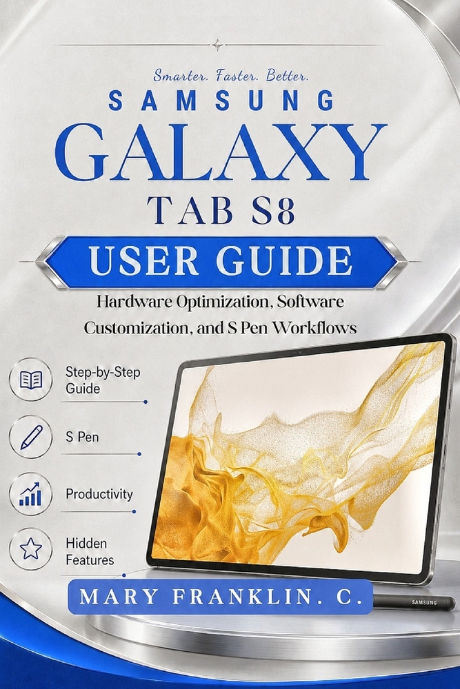 Samsung Galaxy Tab S8 User Guide: Hardware Optimization, Software Customization, and S Pen Workflows cover