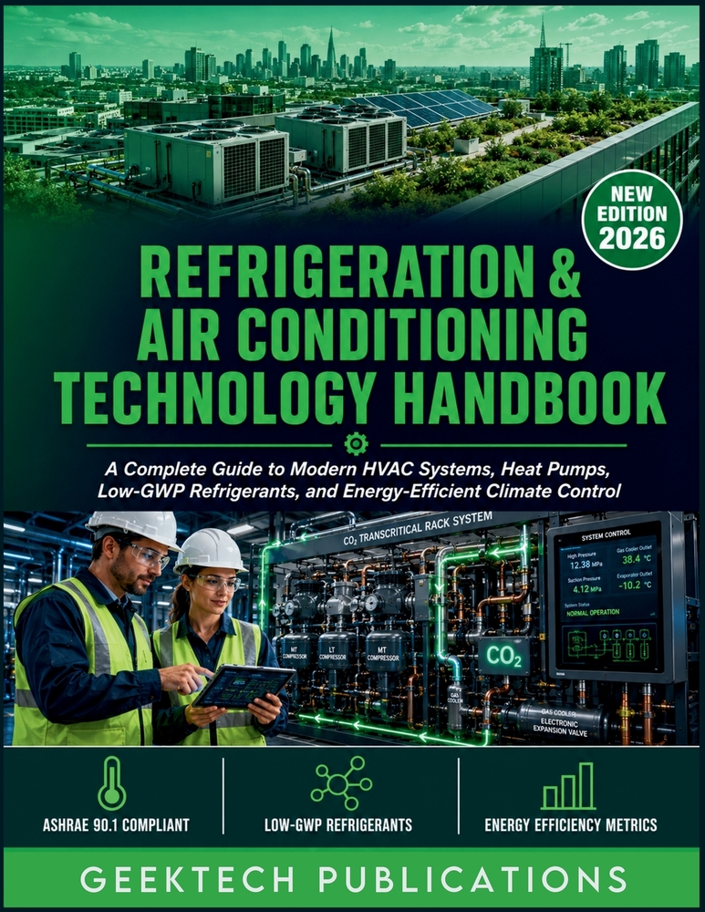Refrigeration & Air Conditioning Technology Handbook: A Complete Guide to Modern HVAC Systems, Heat Pumps, Low-GWP Refrigerants, and Energy-Efficient cover