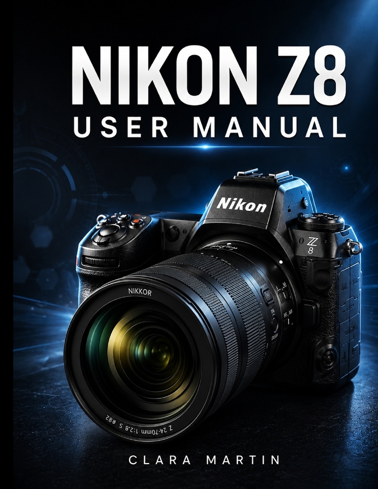 Nikon Z8 User Manual: A Comprehensive Step-by-Step Guide to Mastering Photography, 8K Videography, Autofocus, and Advanced Features cover