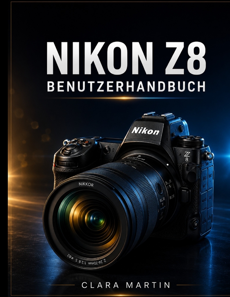 Nikon Z8 Benutzerhandbuch: Eine umfassende Schritt-für-Schritt-Anleitung zur Beherrschung von Fotografie, 8K-Videografie, Autofokus und erweiterten Fu cover