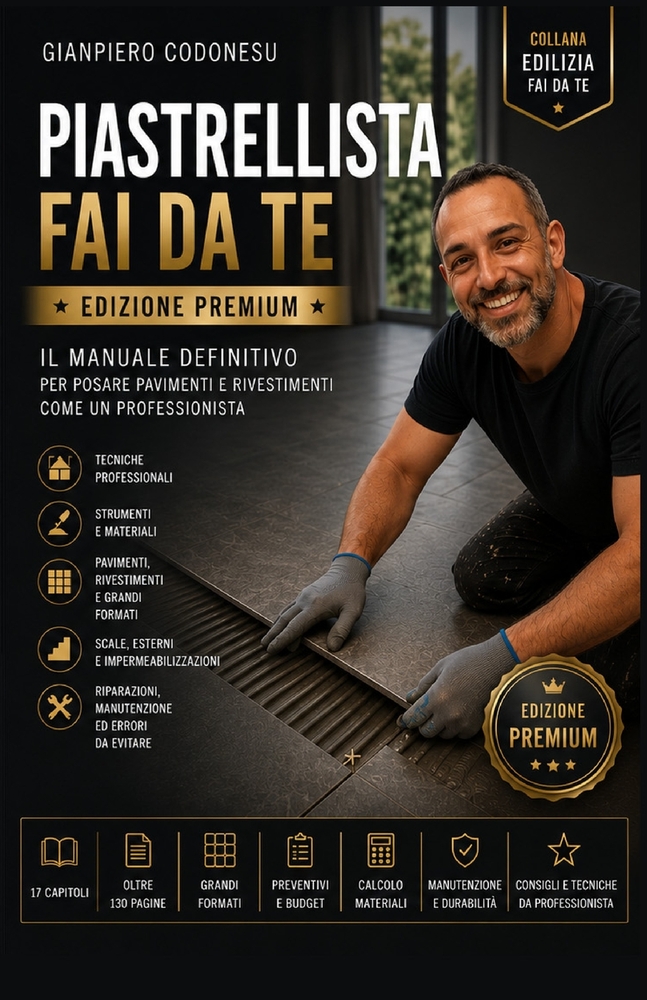 Piastrellista Fai Da Te - Edizione Premium: Il Manuale Definitivo Per Posare Pavimenti E Rivestimenti Come Un Professionista cover