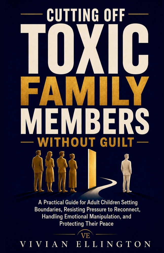 Cutting Off Toxic Family Members Without Guilt: A Practical Guide for Adult Children Setting Boundaries, Resisting Pressure to Reconnect, Handling Emo cover