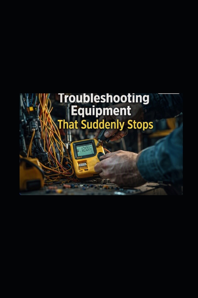 Troubleshooting Equipment That Suddenly Stops: Working with 120V, 240V and 480V Systems A Technician's Guide to Diagnosing Electrical & Mechanical Fau cover