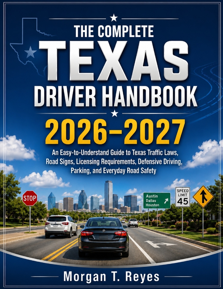 The Complete Texas Driver Handbook 2026-2027: An Easy-to-Understand Guide to Texas Traffic Laws, Road Signs, Licensing Requirements, Defensive Driving cover