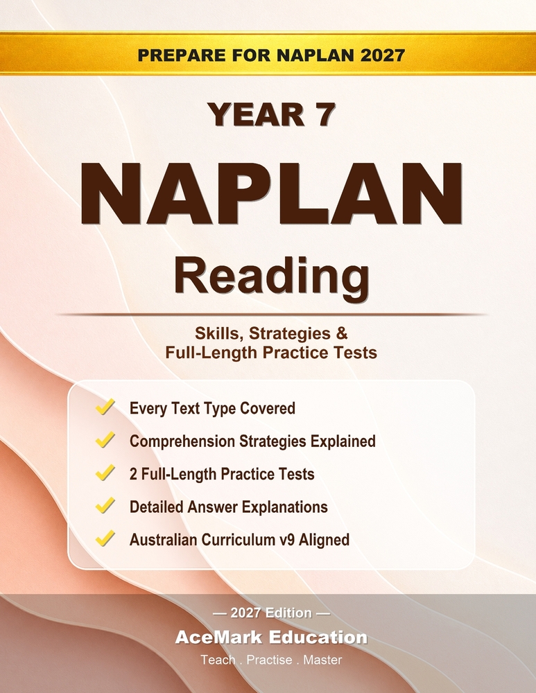 NAPLAN Year 7 Reading: Skills, Strategies & Full-Length Practice Tests cover