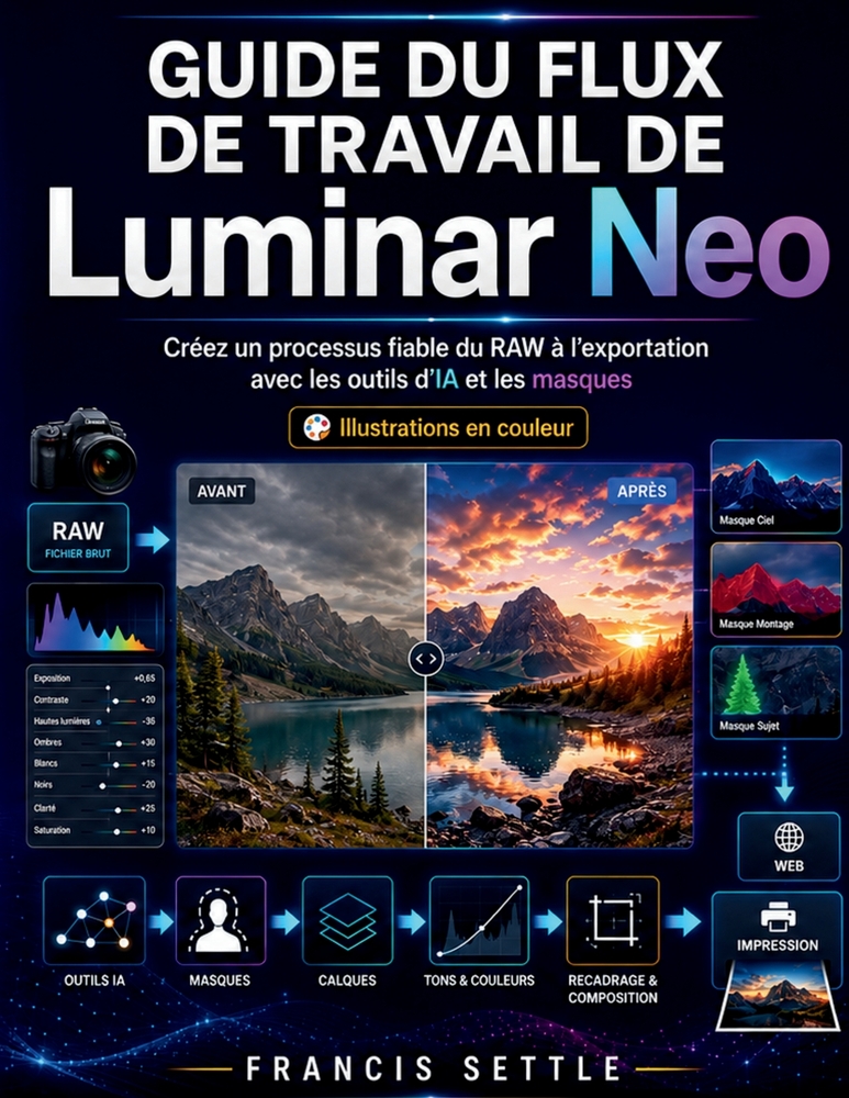 GUIDE DU FLUX DE TRAVAIL DE Luminar Neo: Créez un processus fiable du RAW à l'exportation avec les outils d'IA et les masques cover