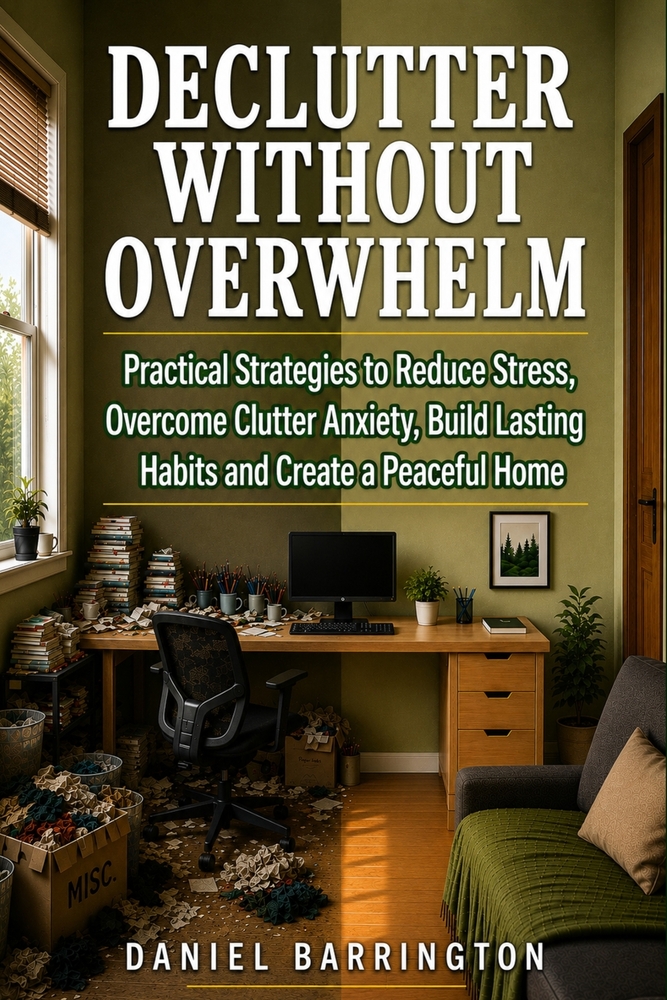 Declutter Without Overwhelm: Practical Strategies to Reduce Stress, Overcome Clutter Anxiety, Build Lasting Habits and Create a Peaceful Home cover