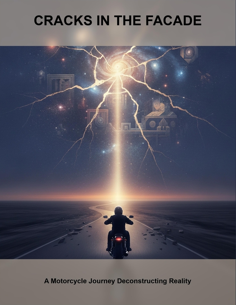 Cracks In The Facade: A Motorcycle Journey Deconstructing Reality cover