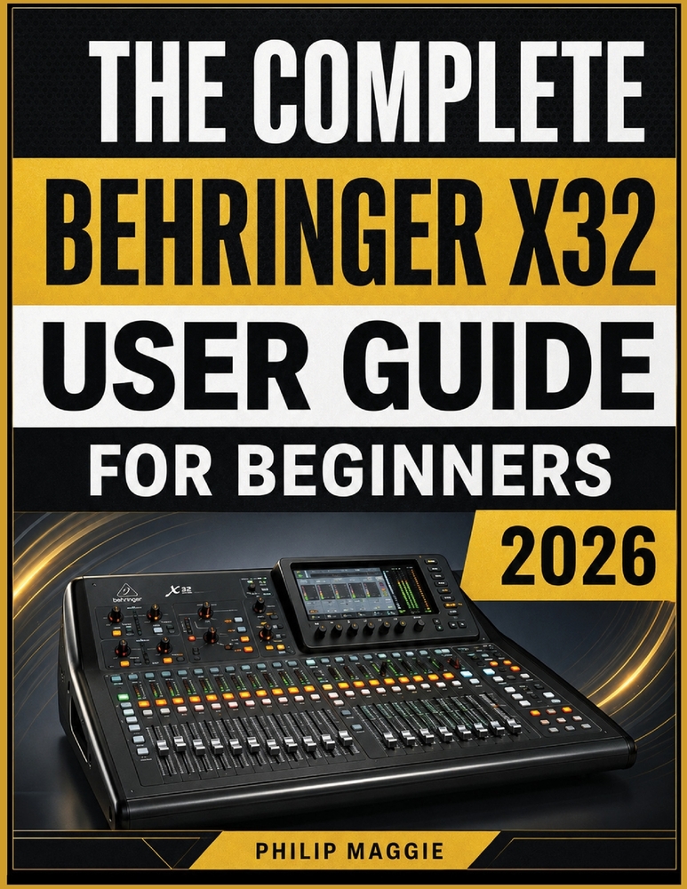 The Complete Behringer X32 User Guide For Beginners 2026: Mastering From Setup to Mixing, Routing, Effects, and Recording Made Easy cover