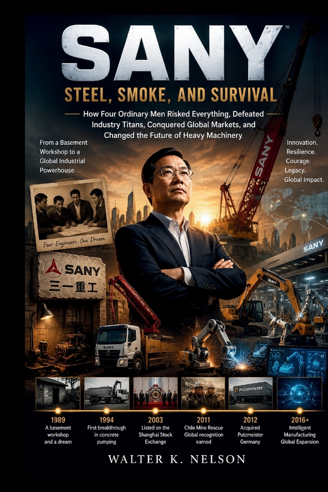 SANY Steel, Smoke, and Survival: How Four Ordinary Men Risked Everything, Defeated Industry Titans, Conquered Global Markets, and Changed the Future o cover