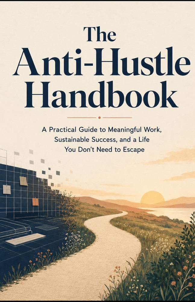 The Anti-Hustle Handbook: A Practical Guide to Meaningful Work, Sustainable Success, and a Life You Don't Need to Escape cover