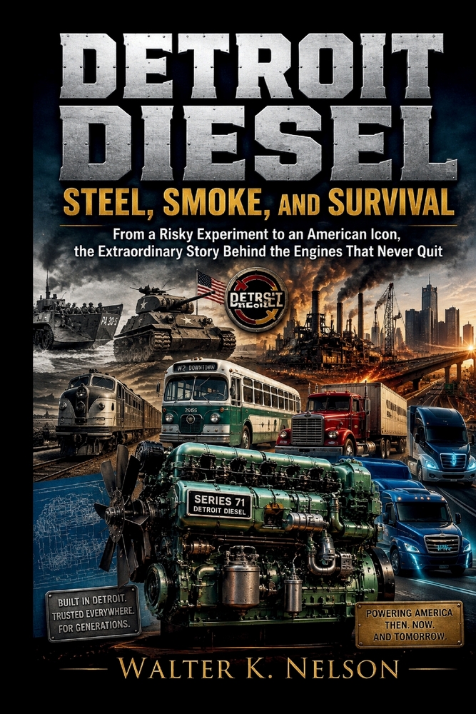 DETROIT DIESEL Steel, Smoke, and Survival: From a Risky Experiment to an American Icon, The Extraordinary Story Behind the Engines That Never Quit cover
