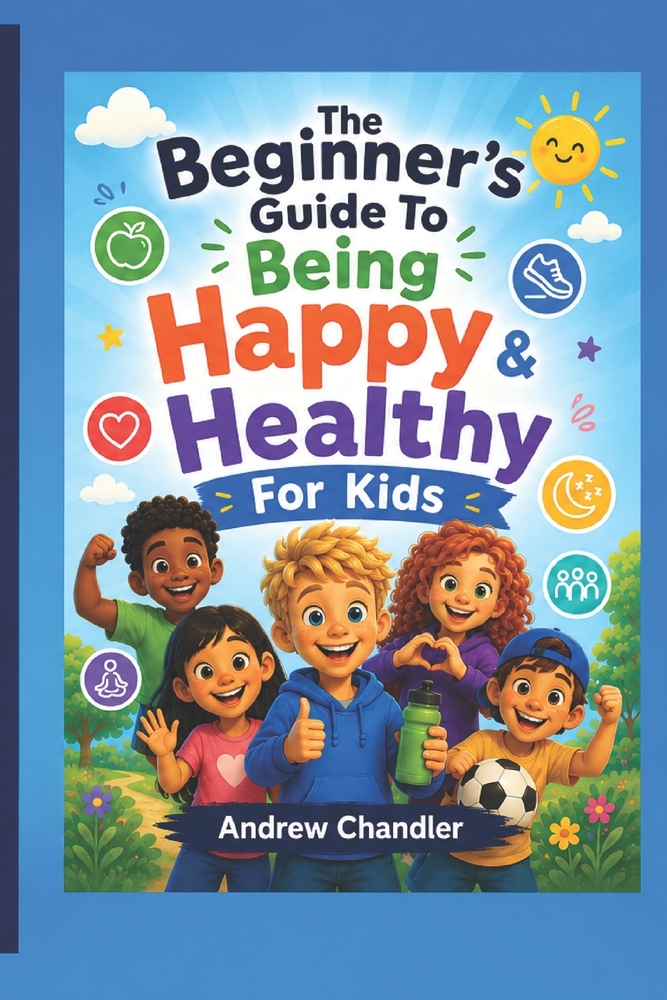 The Beginner's Guide To Being Happy And Healthy - For Kids: Positive Habits, Healthy Eating, Exercise, Emotional Wellbeing, Mindfulness and Confidence cover