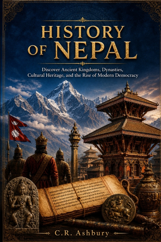 History of Nepal: Discover Ancient Kingdoms, Dynasties, Cultural Heritage, and the Rise of Modern Democracy cover