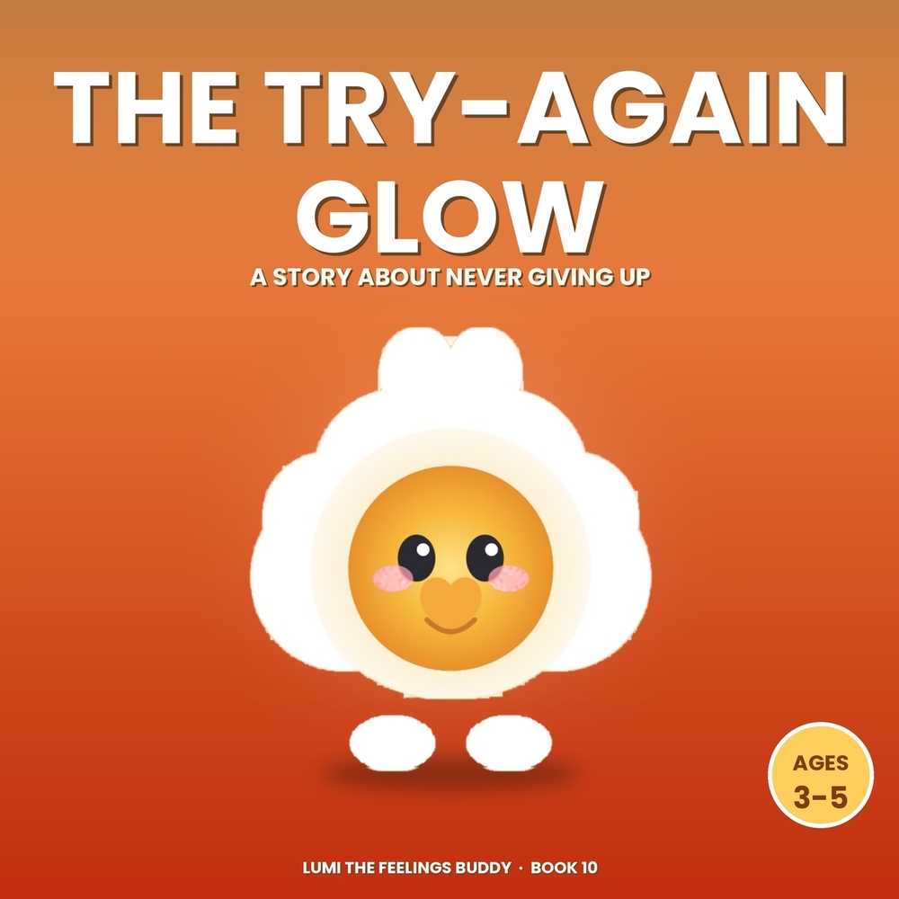 The Try-Again Glow: A Growth-Mindset Story About Not Giving Up (Ages 3-5) cover