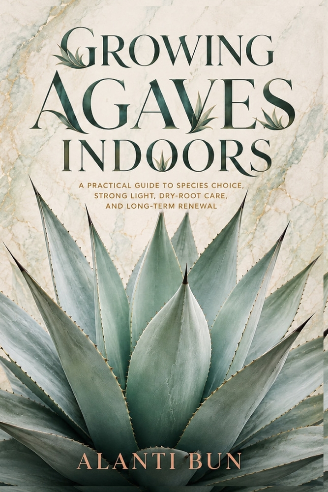 Growing Agaves Indoors: A Practical Guide to Species Choice, Strong Light, Dry-Root Care, and Long-Term Renewal cover