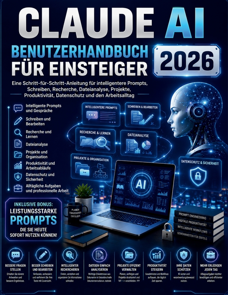 Claude AI Benutzerhandbuch Für Anfänger 2026 cover