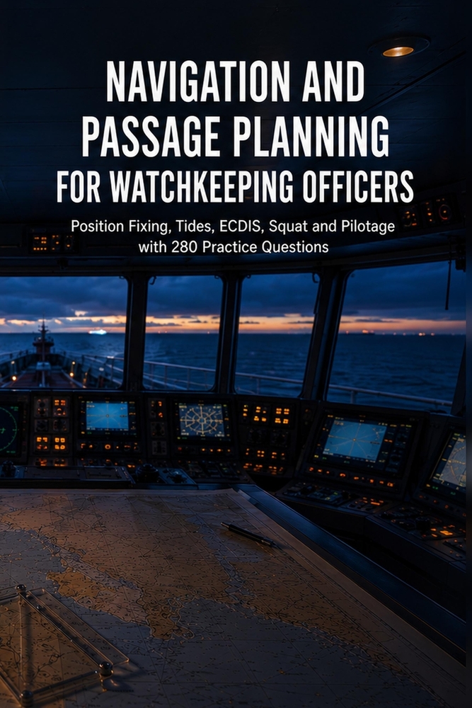 Navigation and Passage Planning for Watchkeeping Officers: Position Fixing, Tides, ECDIS, Squat and Pilotage with 280 Practice Questions cover
