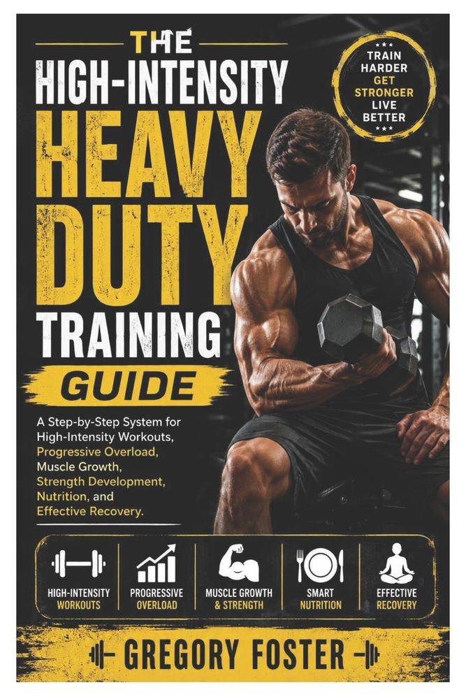 The High-Intensity Heavy Duty Training Guide: A Step-by-Step System for High-Intensity Workouts, Progressive Overload, Muscle Growth, Strength Develop cover