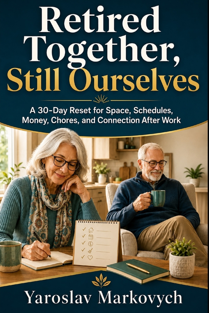 Retired Together, Still Ourselves: A 30-Day Reset for Space, Schedules, Money, Chores, and Connection After Work cover