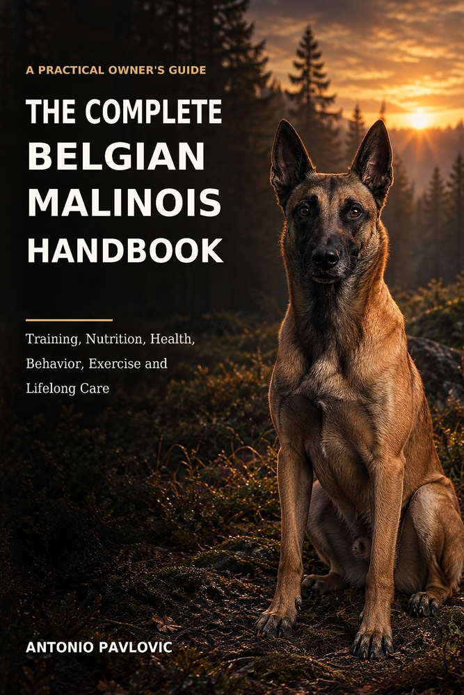 The Complete Belgian Malinois Handbook: A Practical Guide to Training, Nutrition, Health, Behavior, Exercise, and Lifelong Care cover