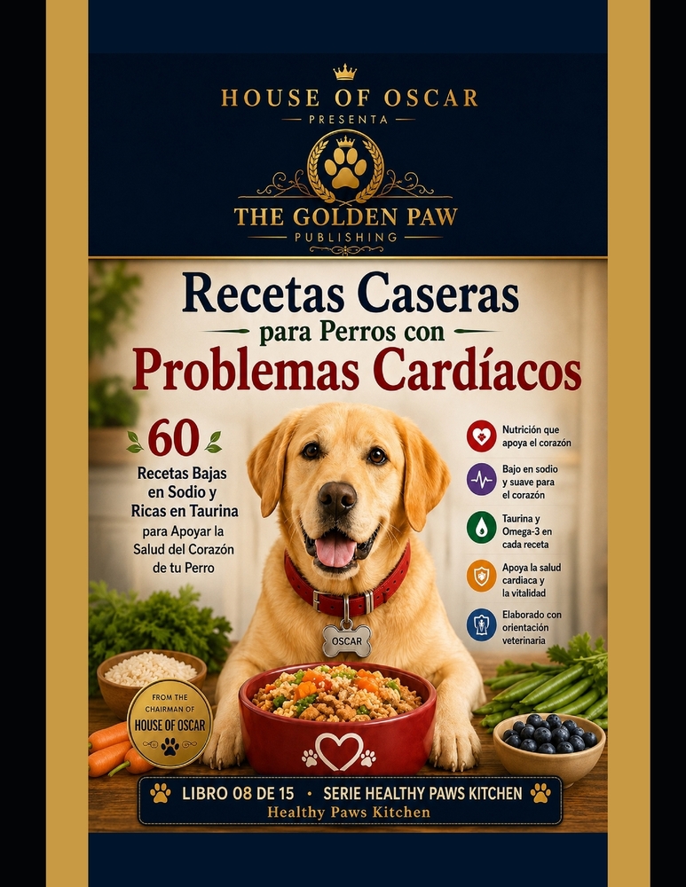Recetas Caseras para Perros con Problemas Cardíacos: 60 Recetas Bajas en Sodio y Ricas en Taurina para Apoyar la Salud del Corazón de tu Perro cover