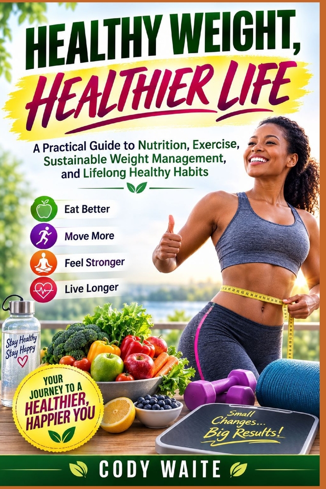 Healthy Weight, Healthier Life: A Practical Guide to Nutrition, Exercise, Sustainable Weight Management, and Lifelong Healthy Habits cover