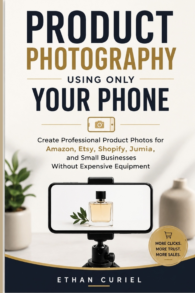 Product Photography Using Only Your Phone: Create Professional Product Photos for Amazon, Etsy, Shopify, Jumia, and Small Businesses Without Expensive cover