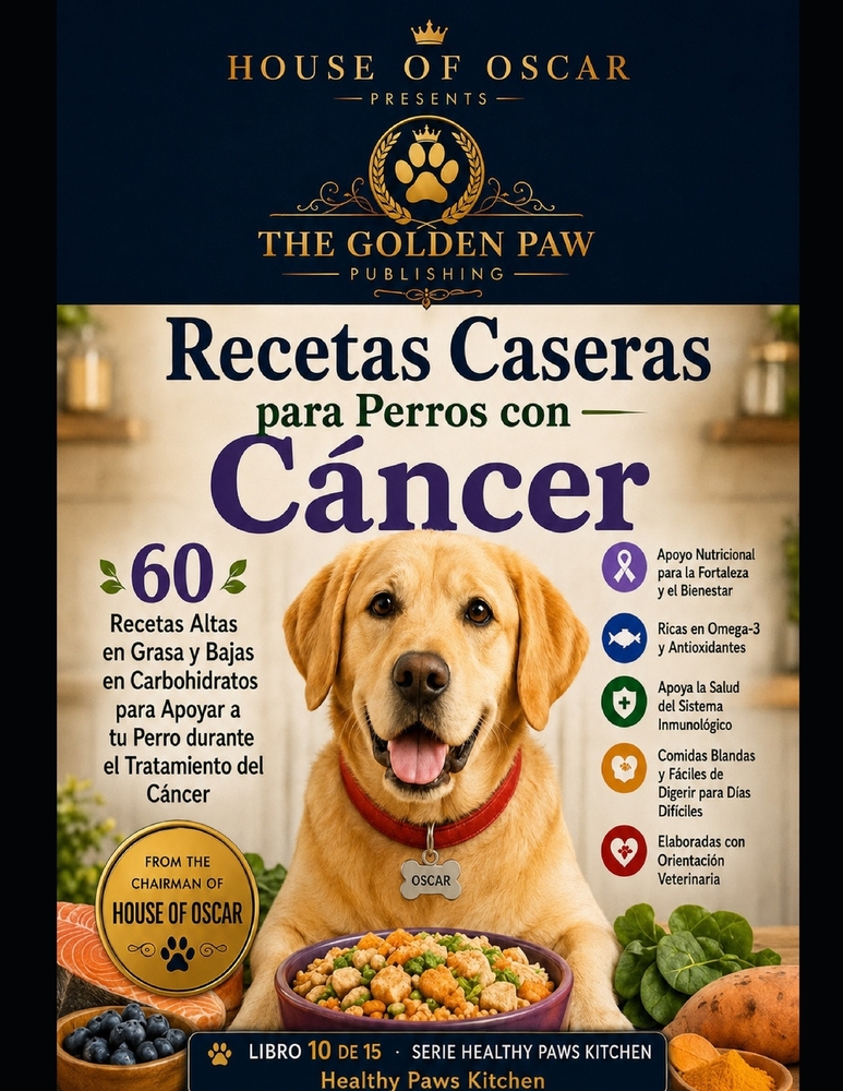 Recetas Caseras para Perros con Cáncer: 60 Recetas Altas en Grasa y Bajas en Carbohidratos para Apoyar a tu Perro durante el Tratamiento del Cáncer cover